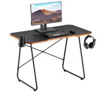 ProperAV Computer Workstation Gaming Desk Black/Orange