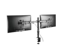Properav Dual Swing Arm 19''-32'' Pc Desk Monitor Mount - Black, Black