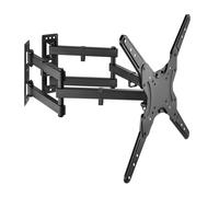 ProperAV Corner TV Wall Bracket (23" - 55" / 45kg Capacity / VESA Max. 400x400) - Black