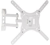 Properav Heavy Duty Swing Arm Full Motion 23''-55'' TV Bracket - White, White