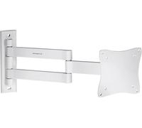 Properav Heavy Duty Swing Arm Tilt & Swivel 13''-28'' TV Bracket - White, White