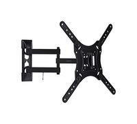 ProperAV Heavy Duty Swing Arm TV Wall Bracket 23" 24" 28" 32" 37" 40" 42" 43" 46" 50" 55" 60" 65" Tilt 20° VESA 400x400 Black