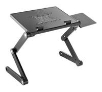 ProperAV Height Adjustable Laptop Stand Rectangular 380 (W) x 260 (D) x 480 (H) mm Aluminium