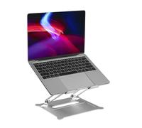 ProperAV Aluminium Construction Fully Adjustable Laptop or Tablet Stand - Silver