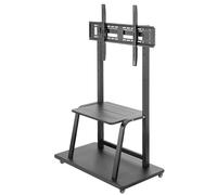 ProperAV Mobile TV Trolley Stand on Wheels for 37" - 100" Screens (150kg Capacity / VESA Max. 800x600)