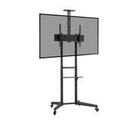 Proper AV Portable TV Trolley Stand for 37 - 70in Screens - Black Black