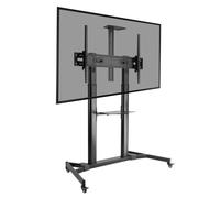 ProperAV Mobile TV Trolley Stand on Wheels 60'' 63'' 65" 70'' 75'' 80'' 100'' Max Load 100kg Max VESA 1000x600