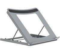 ProperAV Steel Construction Laptop or Tablet Stand with 5 Adjustable Settings (Silver)