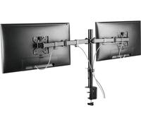 ProperAV Desk Monitor Mount 17" - 32" Dual Swing Arm VESA Max 100x100