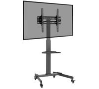 PROPERAV Portable Trolley P-TT003 TV Stand with Bracket - Black, Black