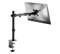 ProperAV Swing Arm Desk PC Monitor Mount 34 Inch - Black