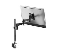 ProperAV Swing Arm Desk PC Monitor Mount Short Desk Clamp 17''- 32'' VESA Max 100x100