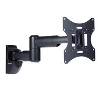 ProperAV Swing Arm TV Wall Bracket 23" 24" 28" 32" 37" 40" 42" 43" 46" Tilt 20? VESA Max 200x200 Dual Pivot Black