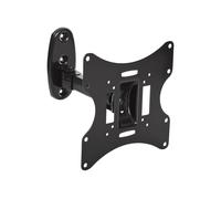 ProperAV Swing Arm TV Wall Bracket 23" 24" 28" 32" 37" 40" 42" 43" 46" Tilt 20° VESA Max 200x200 Black