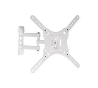 ProperAV White TV Wall Bracket for 23'' 24'' 28'' 32'' 37'' 40'' 42'' 43'' 46'' 50'' 55'' Tilt 20° VESA Max 400x400