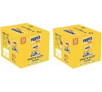 Propercorn Sweet and Salty Popcorn 32 x 14g Snack Packs Gluten Free Vegan Popcorn with Sea Salt and Demerara Sugar Seasoning by Kandy Collection
