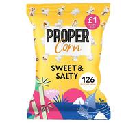 Propercorn Sweet & Salty Wholegrain Butterfly Popcorn, Natural Sea Salt and Demerara Sugar, Vegetarian & Gluten-Free Snack (Pack Of 15 x 60g Bags)