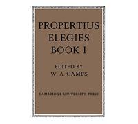 Propertius: Elegies Book I: Book 1