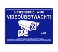 Property Camera Panels: 24 Hour Security Camera Panels for Outdoor Security Cameras, Warning Adhesive Panel, Waterproof, Protg