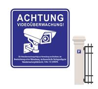 Property Camera Panels: 24 Hour Security Camera Panels for Outdoor Security Cameras, Warning Adhesive Panel, Waterproof, Protg
