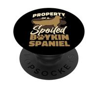 Property Of A Spoiled Boykin Spaniel A Proud Dog Parent Vibe PopSockets Adhesive PopGrip