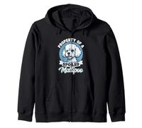 Property Of A Spoiled Maltipoo Dog Mom Dad Zip Hoodie