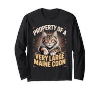 Property of a Very Large Maine Coon Cat Lover Long Sleeve T-Shirt