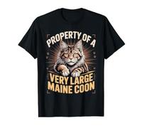 Property of a Very Large Maine Coon Cat Lover Value Graphic T-Shirt