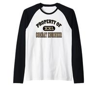 Property of Combat Engineer XXL Military Training Raglan Baseball Tee