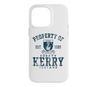 Property of County Kerry Ireland Navy Distressed Print Case for iPhone 14 Pro Max