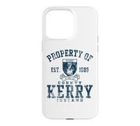 Property of County Kerry Ireland Navy Distressed Print Case for iPhone 15 Pro Max