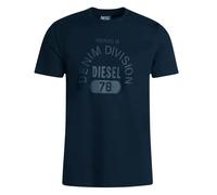 Property Of Denim Division Logo Navy Blue T-Shirt Diesel Blue M