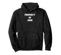 Property of John - couples gifts for men and women Pullover Hoodie
