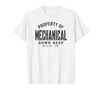 Property of Mechanical Down Deep Silo 18 Black Value Graphic T-Shirt