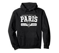 Property of Paris City of Light in French Pullover Hoodie