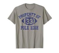 Property Of Polk High Football 33 Aged T-Shirt