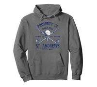 Property of St. Andrews Scotland Golf Since 1552 Distressed Pullover Hoodie