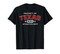 Property of Texas Athletics Dept XXL Value Graphic T-Shirt, Men, Black, S