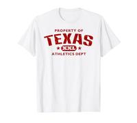 Property of Texas Athletics Dept XXL Value Graphic T-Shirt, Men, White, L