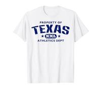 Property of Texas Athletics Dept XXL Value Graphic T-Shirt, Men, White, L