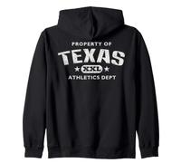 Property of Texas Athletics Dept XXL Zip Hoodie
