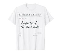 Property of The Quiet Kids Library System Introvert Book T-Shirt