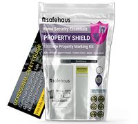 Property Shield - Ultimate Property Marking Kit with Long Lasting Ultraviolet Invisible Ink Pen and Visible Stickers Kit to Give You Peace of Mind with All Your Valuables and UV LED Torch