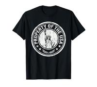 Property the USA Statue of Liberty Distressed Stamp T-Shirt