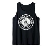 Property the USA Statue of Liberty Distressed Stamp Tank Top