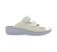 Propet Womens Breezy Walker Slide Athletic Sandals Casual Low Heel 1-2" - White, Summer Green, 7 X-wide