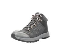 Propet Womens Conni Round Toe Hiking Casual Boots Ankle Low Heel 1-2" - Grey, Grey/Pink, 8 XX-Wide