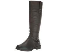Propet Womens Tasha Zippered Casual Boots Knee High Low Heel 1-2" - Black, Grey, 9.5 Wide