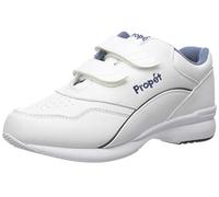 Propet Womens Tour Walker Strap Walking Walking Sneakers Athletic Shoes - Off White, White, 7 XX-Wide