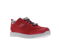 Propet Womens Travel Walker Ii Walking Sneakers Shoes Casual - Grey, Simply Red, 9.5 Narrow